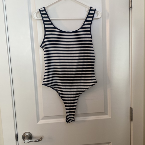 Striped Body Suit - Picture 2 of 2